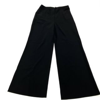 シャネル CHANEL ワイド パンツ ウール P12713V07338 ブラック 38 レディース【中古】