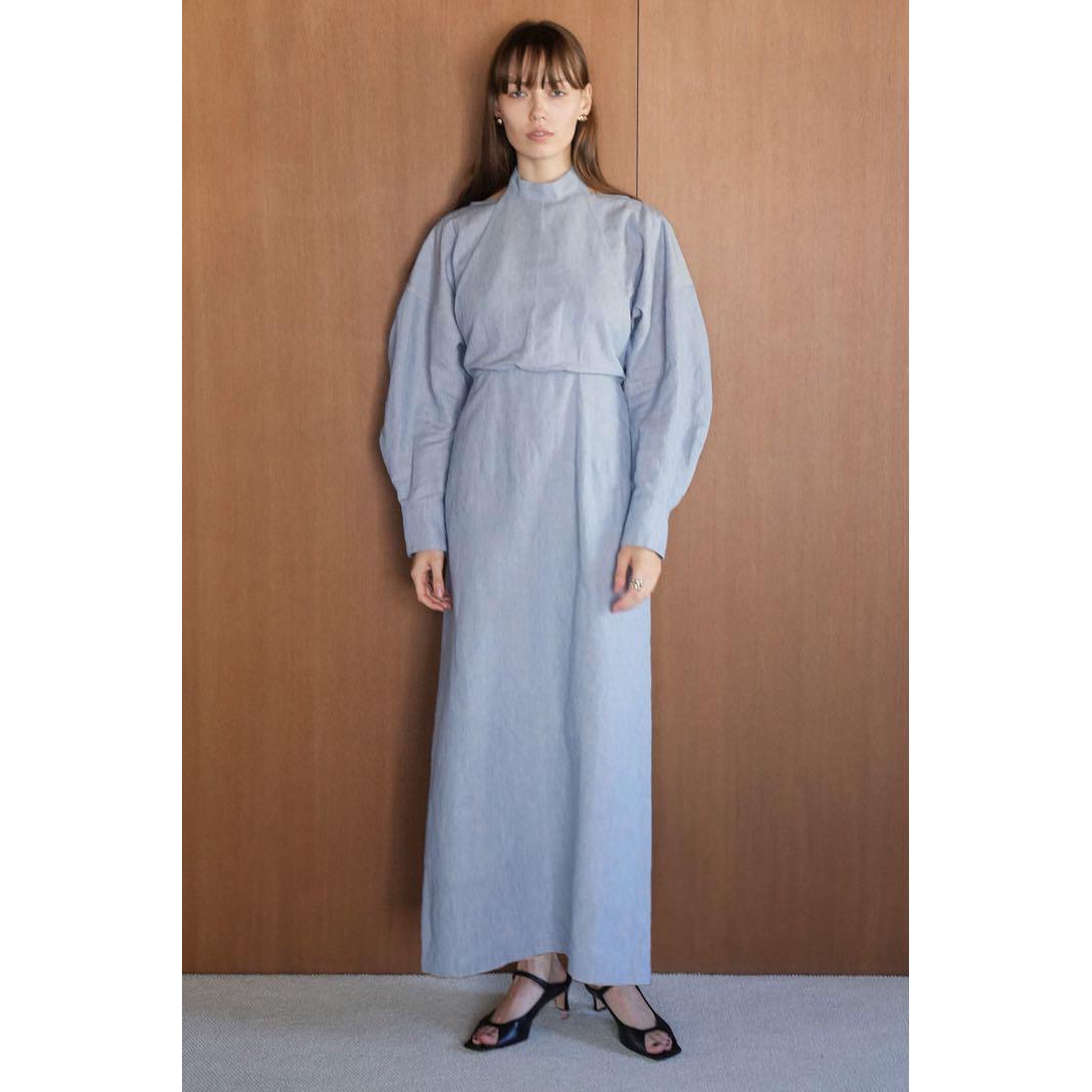 CLANE(クラネ)のHALTER LAYERED ONEPIECE ブルー レディースのワンピース(ロングワンピース/マキシワンピース)の商品写真