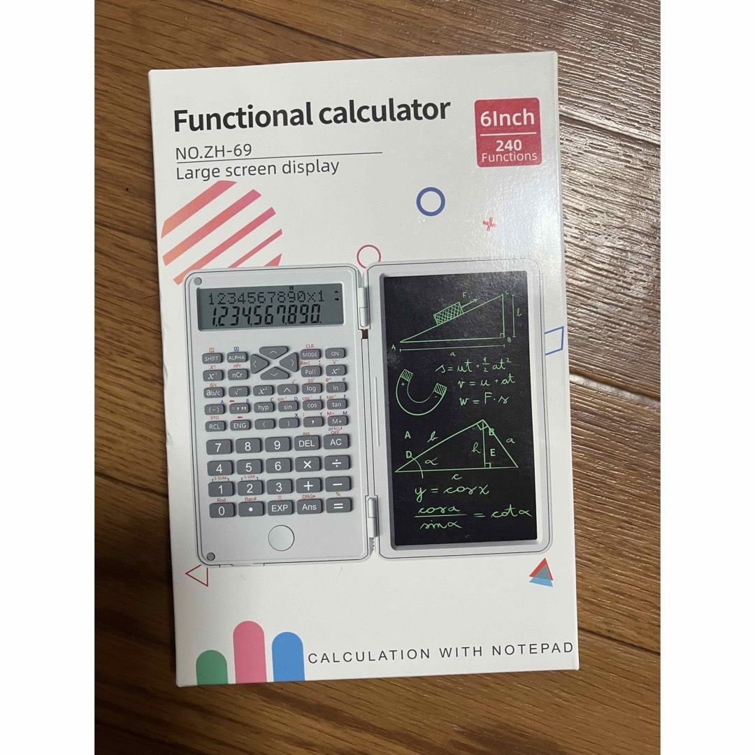 ポータブル科学電卓　書き込みタブレット折りたたみ機能電卓　プレゼントにも インテリア/住まい/日用品の文房具(その他)の商品写真