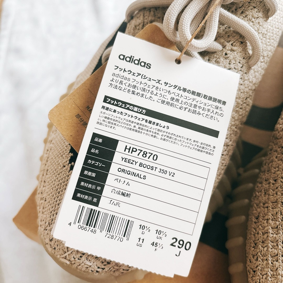 adidas(アディダス)の正規品 29cm adidas YEEZY  BOOST 350V2 slate メンズの靴/シューズ(スニーカー)の商品写真