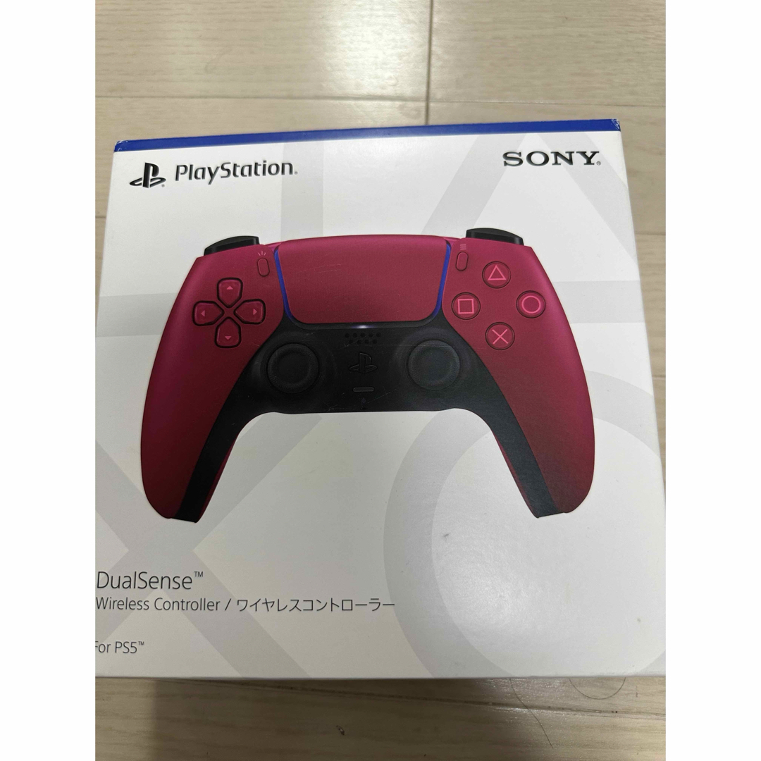 PS5 DualSenseワイヤレスコントローラ　ps4 デュアルセンス　レッド エンタメ/ホビーのゲームソフト/ゲーム機本体(その他)の商品写真