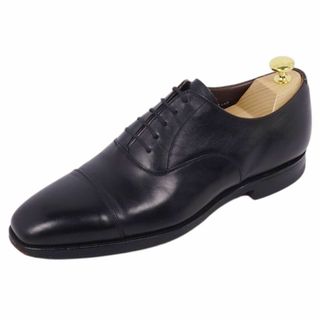 美品 グレンソン GRENSON レザーシューズ オックスフォードシューズ ビジネスシューズ ストレートチップ 革靴 メンズ 7.5E(26.5cm相当) ブラック(ドレス/ビジネス)