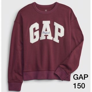 GAP - GAP　フレンチテリー　ロゴスウェットシャツ　エンジ　150