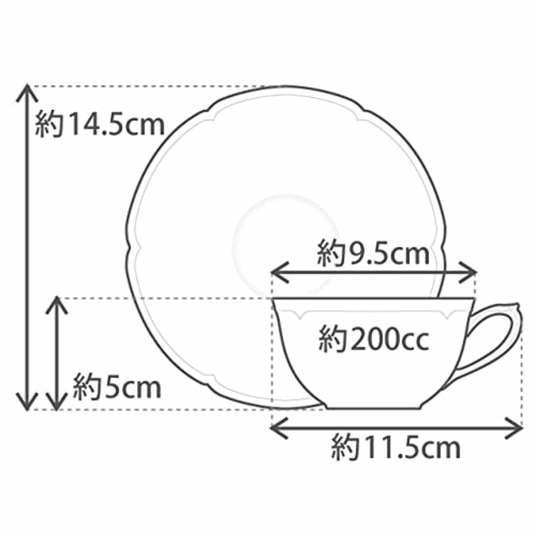 大倉陶園 ブルーローズ（8211） カップ＆ソーサー 96C/8211 インテリア/住まい/日用品のキッチン/食器(テーブル用品)の商品写真