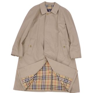 バーバリー(BURBERRY)の美品 Vintage バーバリー Burberrys コート ステンカラーコート バルマカーンコート 裏チェック 英国製 アウター メンズ M相当(表記無し) カーキベージュ(ステンカラーコート)