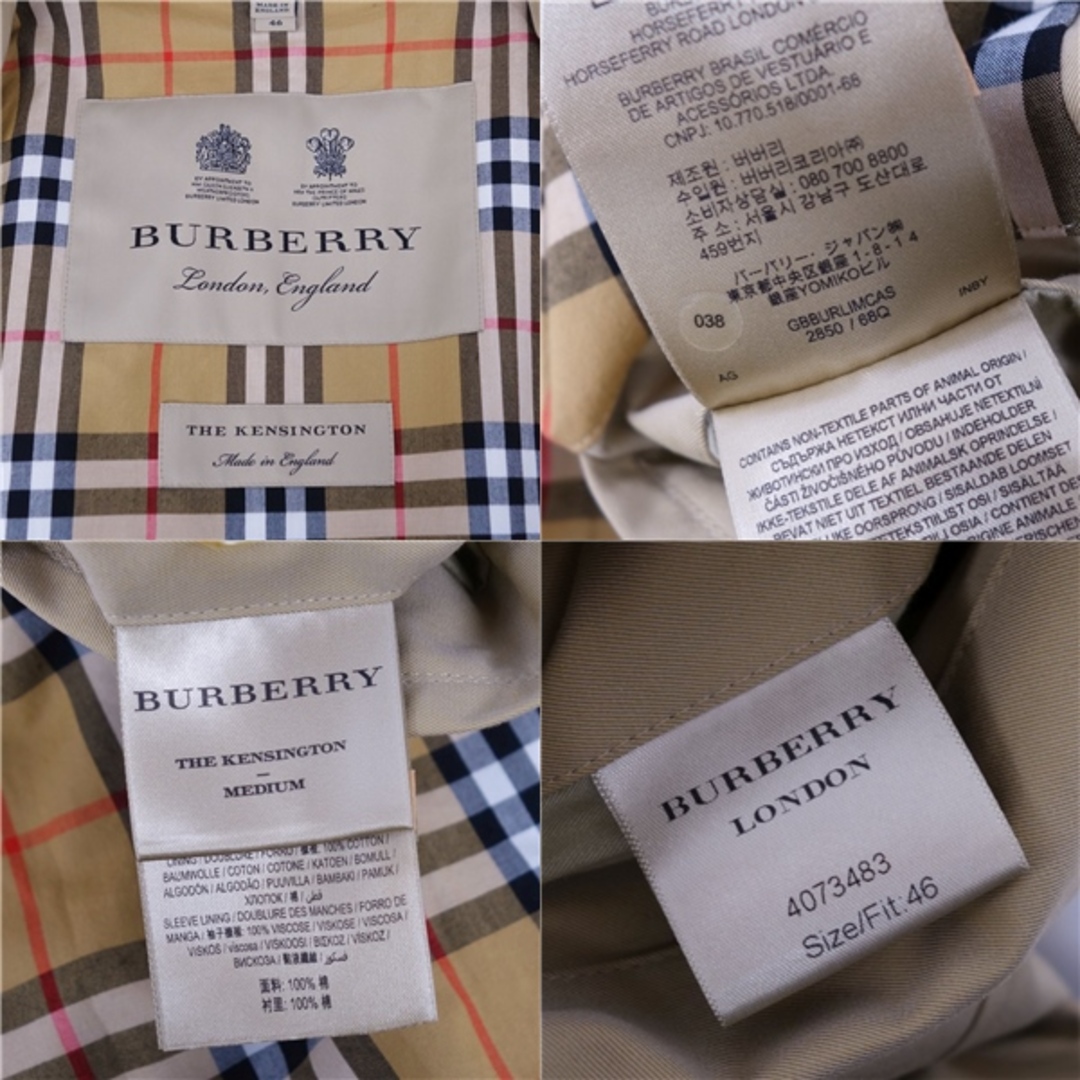 BURBERRY - 美品 バーバリー BURBERRY コート トレンチコート BURBERRY - 美品 バーバリー BURBERRY コート トレンチコート