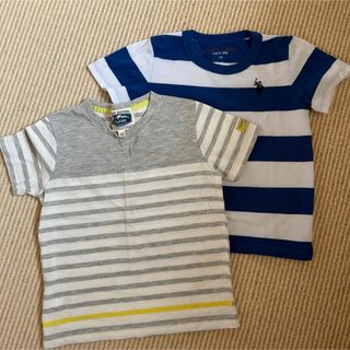 ユーエスポロアッスン(U.S. POLO ASSN.)のU.S.POLO anyFAM キッズ Tシャツ 120㎝ ボーダー(Tシャツ/カットソー)