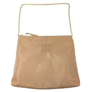 ミュウミュウ(miumiu)のMIUMIU　ミュウミュウ　レザーショルダーバッグ　5BC114(ショルダーバッグ)