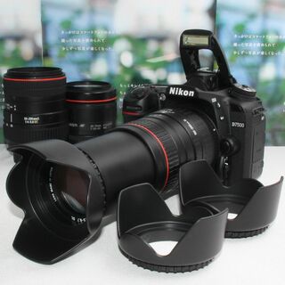 ニコン(Nikon)の❤️予備バッテリー&カメラバッグ付❤️Nikon D7500 トリプルレンズ❤️(デジタル一眼)