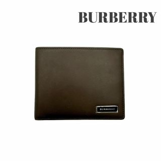 バーバリー(BURBERRY)の【極美品】バーバリー 札入れ 2つ折り財布 ノバチェック ブラウン メンズ(折り財布)