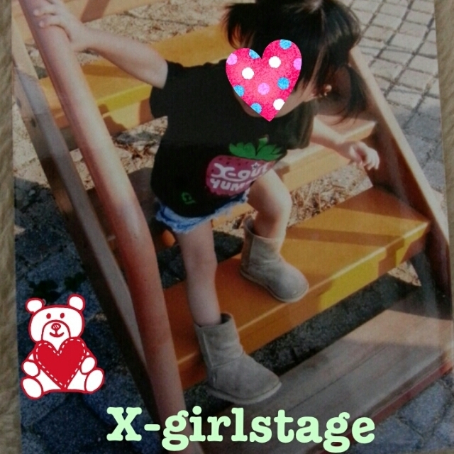 X-girl(エックスガール)のX-girlstage★Tシャツ キッズ/ベビー/マタニティのキッズ服女の子用(90cm~)(その他)の商品写真