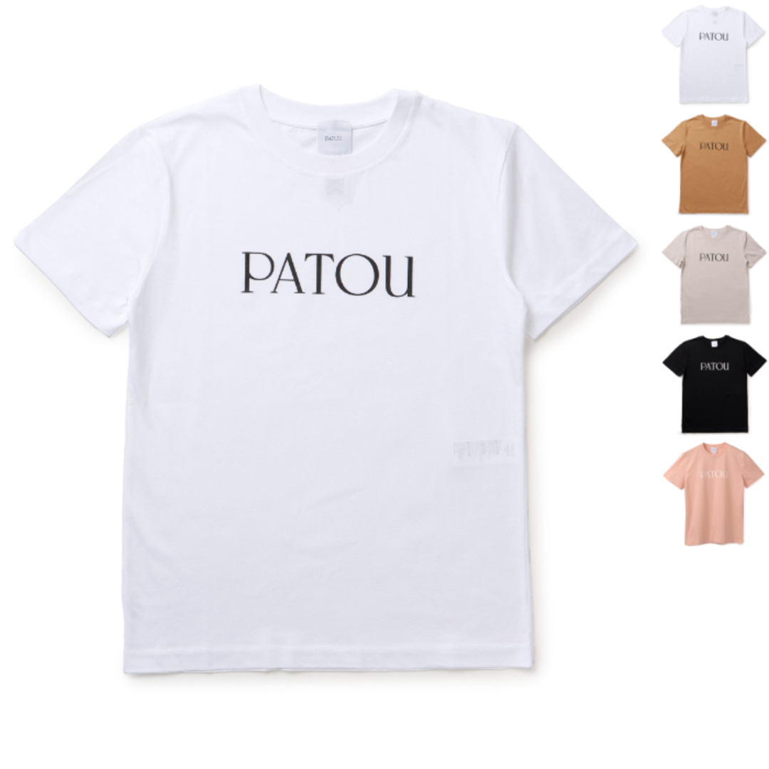 PATOU(パトゥ)のパトゥ PATOU Tシャツ ロゴ 半袖 オーガニックコットン ショートスリーブ JE0299999 0001  レディースのトップス(Tシャツ(半袖/袖なし))の商品写真