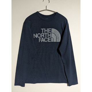 ザノースフェイス(THE NORTH FACE)のノースフェイス ロングスリーブヘザーロゴティー メンズ Ｍサイズ 毛玉あり(Tシャツ/カットソー(七分/長袖))