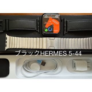 Hermes - Apple watch HERMES  5-44 ブラック