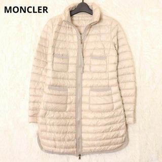 モンクレール(MONCLER)のモンクレール　BOGUE　ライトダウンコート　オフホワイト　１サイズ(ダウンジャケット)