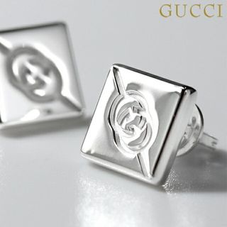 Gucci - 【新品】グッチ GUCCI ジュエリー・アクセサリー メンズ 774033 J8400 8106 ダイアゴナル インターロッキングG ピアス