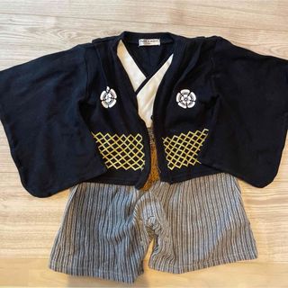 【70サイズ】男の子用 袴ロンパース(和服/着物)