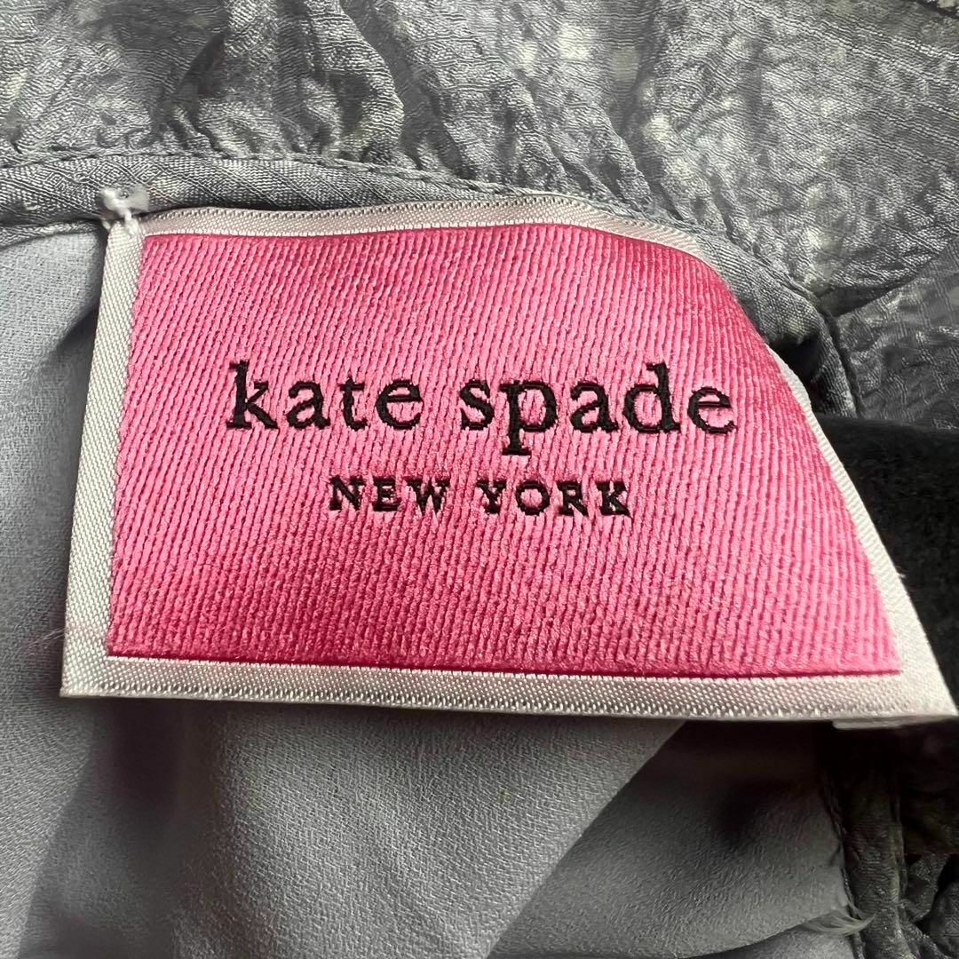 kate spade new york(ケイトスペードニューヨーク)の【美品】kate spade シフォンロングワンピース ノースリーブ S パール レディースのワンピース(ロングワンピース/マキシワンピース)の商品写真