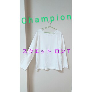 チャンピオン(Champion)のChampion スウエット ロンＴ  レディースＬ(Tシャツ(長袖/七分))