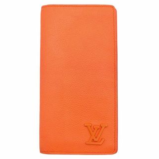 ルイヴィトン(LOUIS VUITTON)のルイヴィトン 財布 ヴィトン トリヨン LV アエログラム ポルトフォイユブラザ 二つ折り長財布 オレンジ メンズ M81153 T-YJL06265(長財布)