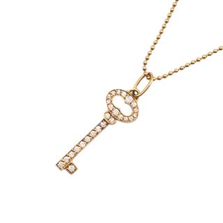 ティファニー(Tiffany & Co.)の　ティファニー TIFFANY＆CO キーダイヤモンドネックレス K18YG ジュエリー(ネックレス)