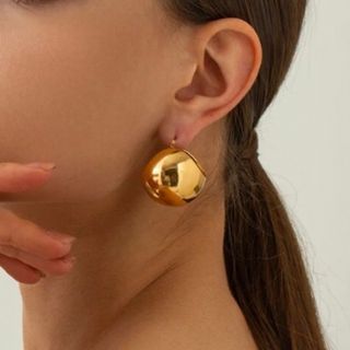 new!! ステンレス　ビッグ　サークル　ピアス 