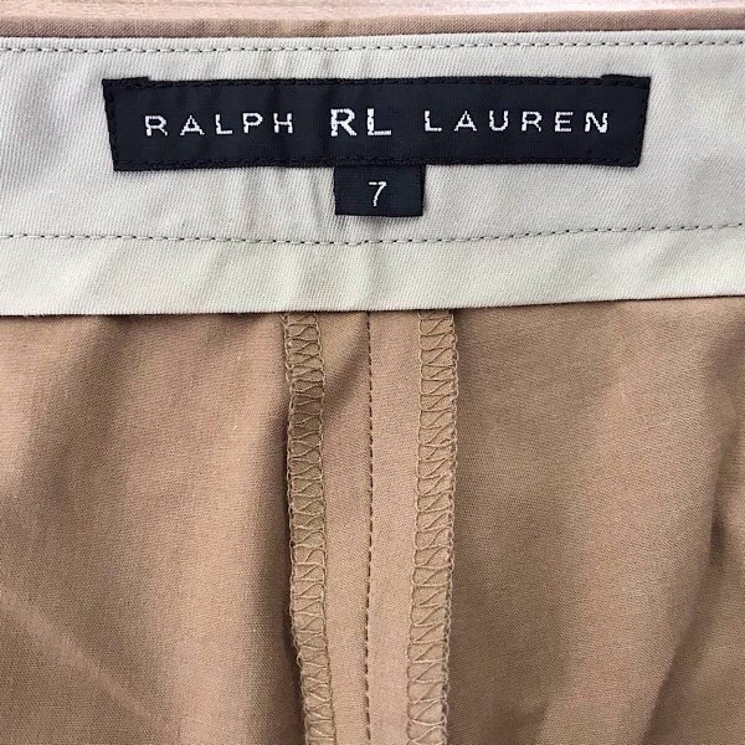 Ralph Lauren(ラルフローレン)の『USED』 RALPH LAUREN ラルフローレン  パンツ サイズ7 ブラウン ベージュ レディース【中古】 レディースのパンツ(カジュアルパンツ)の商品写真