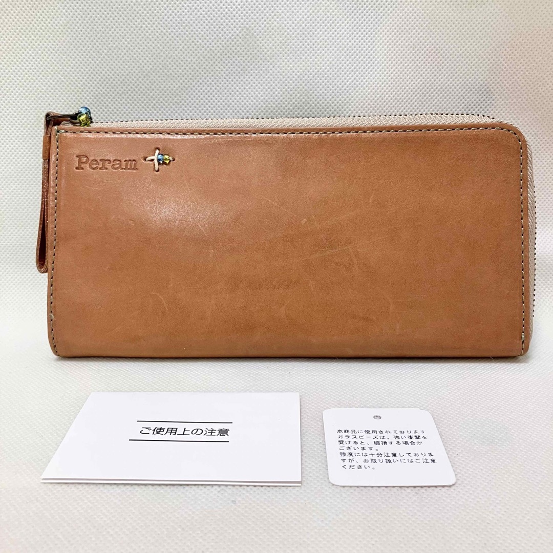 【訳あり】W875 未使用 ペラム 長財布 財布 薄型 L字ファスナー 日本製 レディースのファッション小物(財布)の商品写真