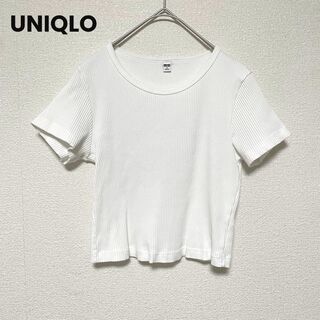 ユニクロ(UNIQLO)のxx9 ユニクロ UNIQLO/白T/クロップドカットソー/半袖/レディース(Tシャツ(半袖/袖なし))