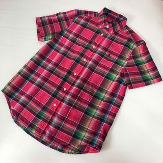 ポロラルフローレン(POLO RALPH LAUREN)のRALPH LAUREN　マドラスポプリンシャツ　チェック　ボタンダウン　M(シャツ/ブラウス(半袖/袖なし))