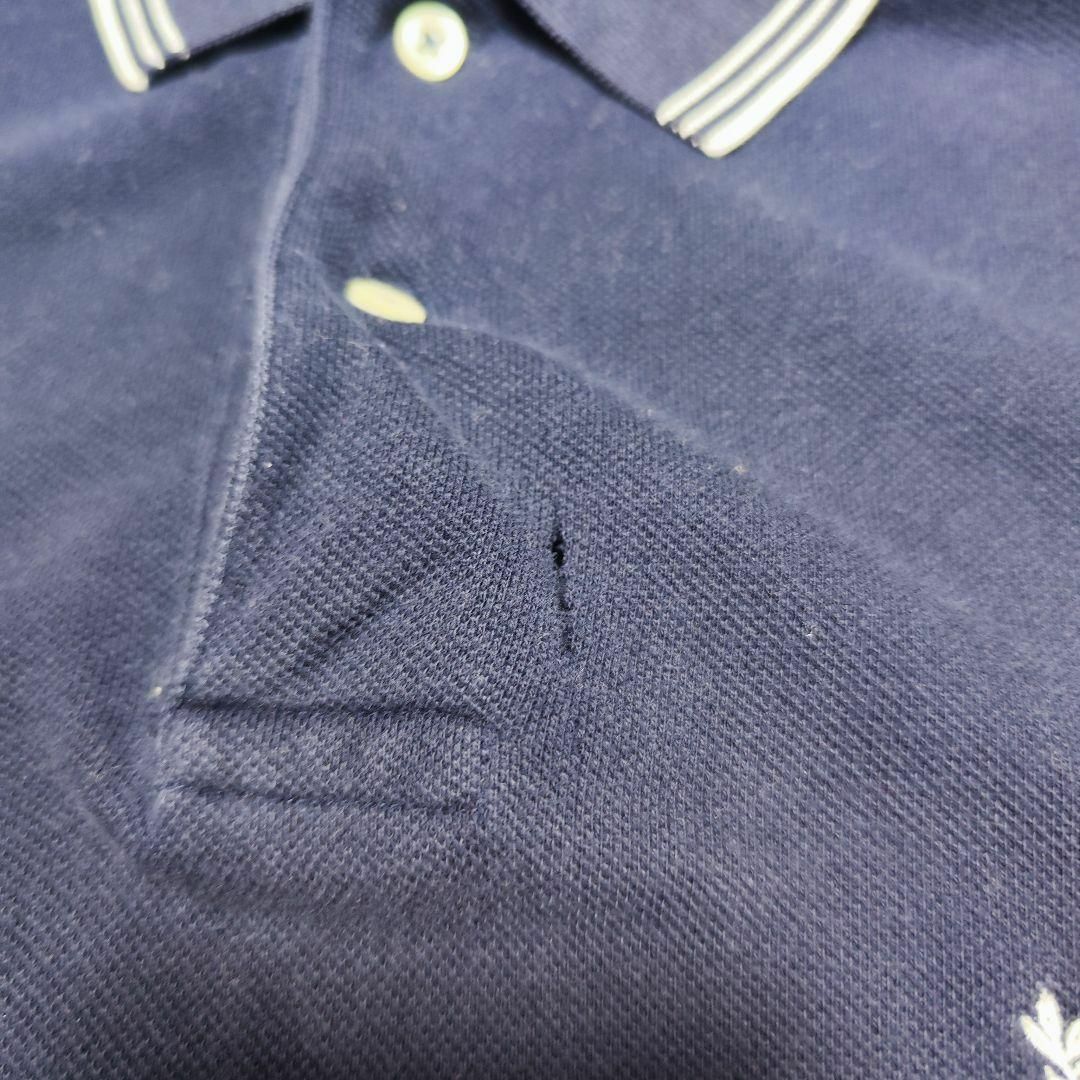 POLO RALPH LAUREN(ポロラルフローレン)のポロ・ラルフローレン ポロシャツ 紺 ネイビー Mサイズ 古着 メンズのトップス(ポロシャツ)の商品写真