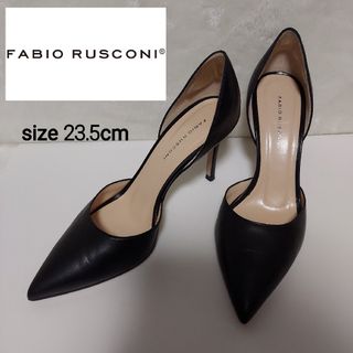 ファビオルスコーニ(FABIO RUSCONI)の(美品)FABIO RUSCONI パンプス ポインテッドトゥ レザー  37(ハイヒール/パンプス)