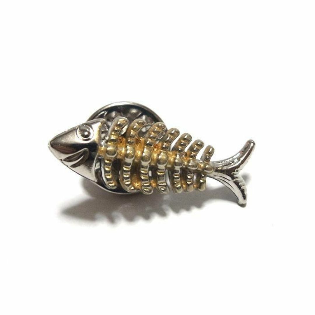 pin-0784-2　ラペルピン★ピンズ　フィッシュ・ボーン　魚の骨 メンズのアクセサリー(その他)の商品写真