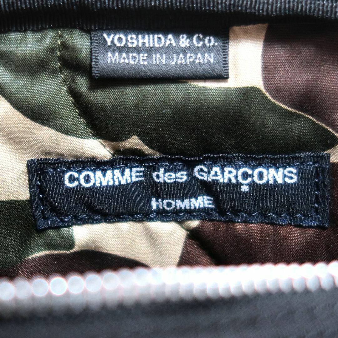 COMME des GARCONS HOMME(コムデギャルソンオム)の新品 PORTER コムデギャルソン オム ボディ バッグ 黒 迷彩 メンズのバッグ(ボディーバッグ)の商品写真