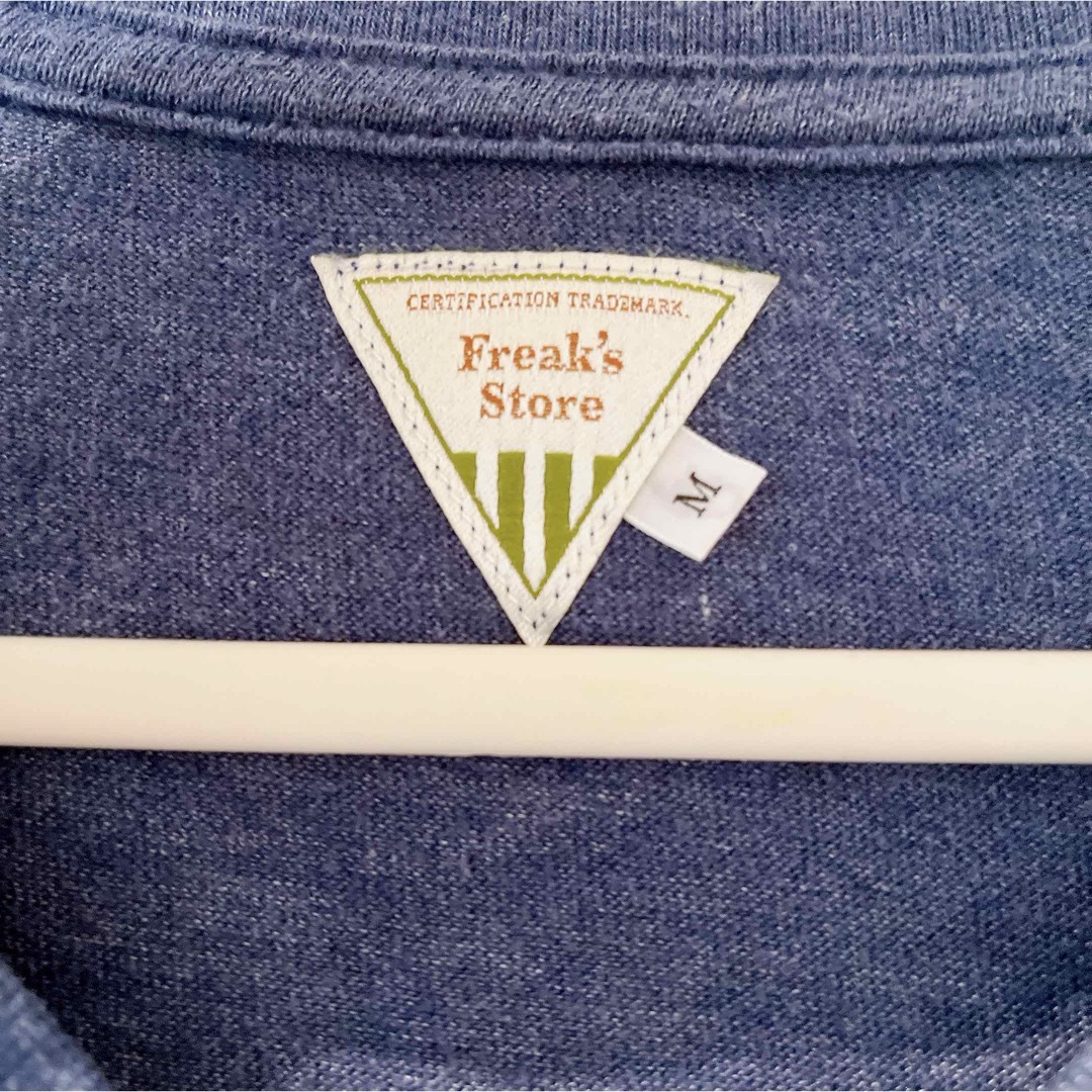 FREAK'S STORE(フリークスストア)のFreak's Store 藍色　半袖Tシャツ　サイズM レディースのトップス(カットソー(半袖/袖なし))の商品写真