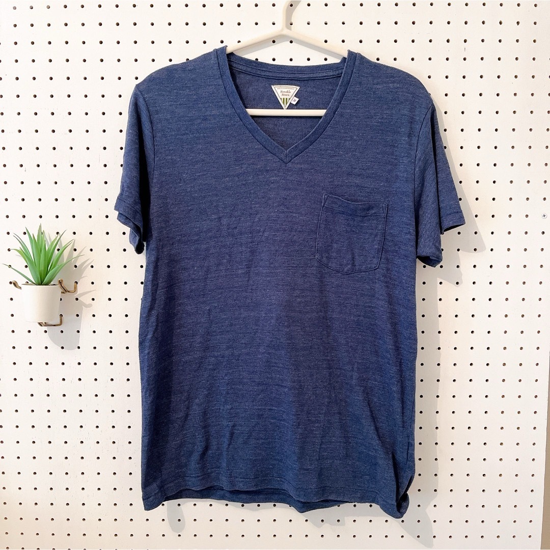 FREAK'S STORE(フリークスストア)のFreak's Store 藍色　半袖Tシャツ　サイズM レディースのトップス(カットソー(半袖/袖なし))の商品写真