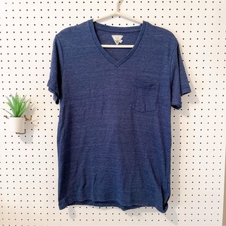 フリークスストア(FREAK'S STORE)のFreak's Store 藍色　半袖Tシャツ　サイズM(カットソー(半袖/袖なし))