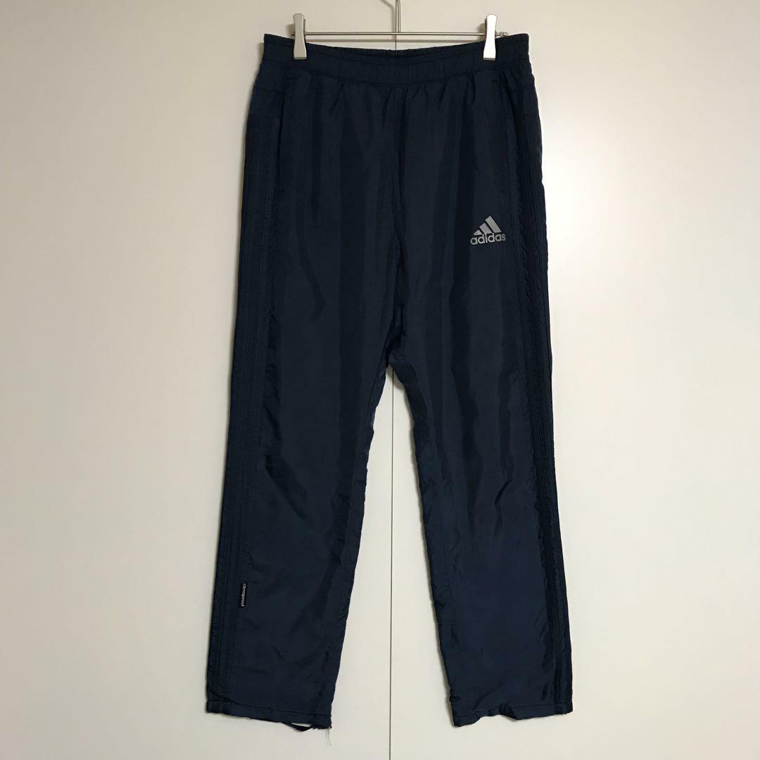 adidas(アディダス)の【人気定番】アディダス　ロゴ入りトレーニングパンツ　ネイビー　H663 メンズのパンツ(その他)の商品写真