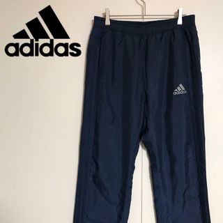 アディダス(adidas)の【人気定番】アディダス　ロゴ入りトレーニングパンツ　ネイビー　H663(その他)