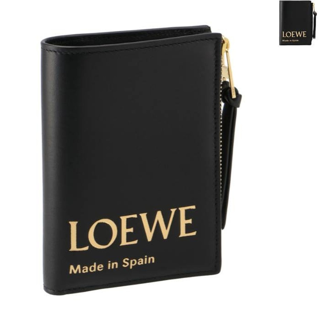 LOEWE(ロエベ)のロエベ LOEWE 財布 二つ折り エンボス ロエベ コンパクトウォレット スリム L字ファスナー 小銭入れ 二つ折り財布 2024年春夏新作 CLE0P30X01 0088 レディースのファッション小物(財布)の商品写真