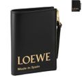 LOEWE 財布 二つ折り エンボス ロエベ コンパクトウォレット スリム