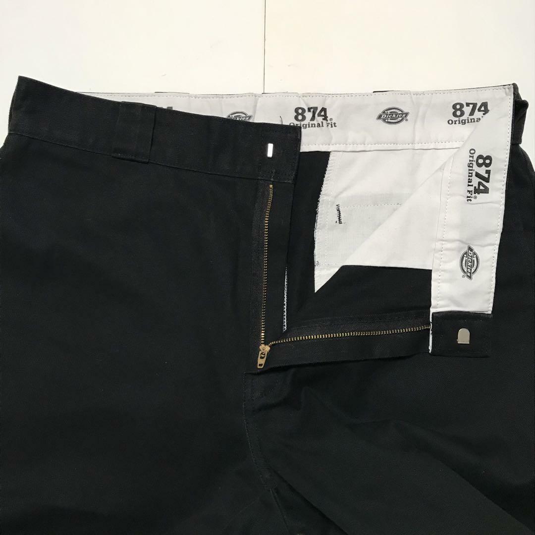 Dickies(ディッキーズ)の【ビッグサイズ】ディッキーズ　ロゴ入りワークパンツ　ブラック　874  C403 メンズのパンツ(ワークパンツ/カーゴパンツ)の商品写真