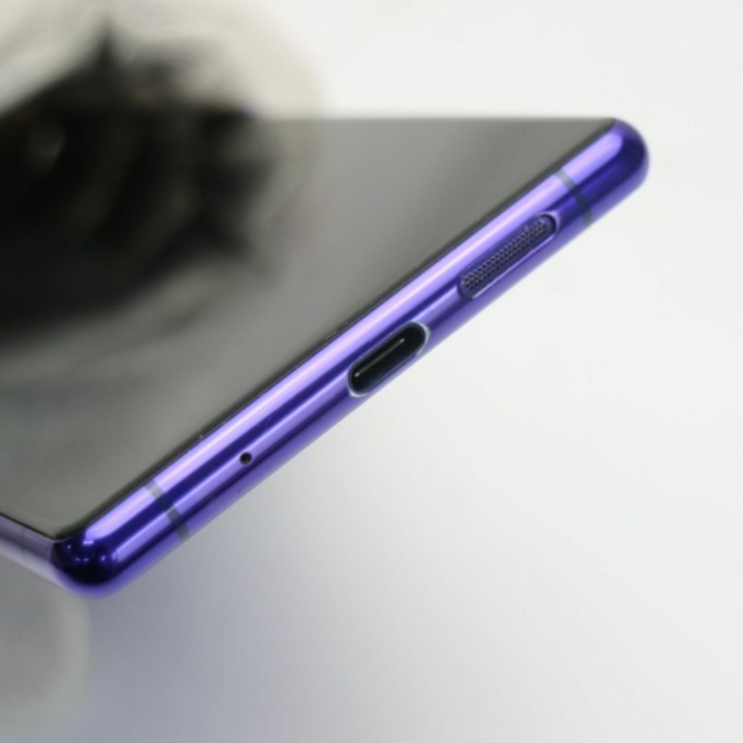 SONY(ソニー)の新品同様 SOV40 Xperia 1 パープル  M333 スマホ/家電/カメラのスマートフォン/携帯電話(スマートフォン本体)の商品写真