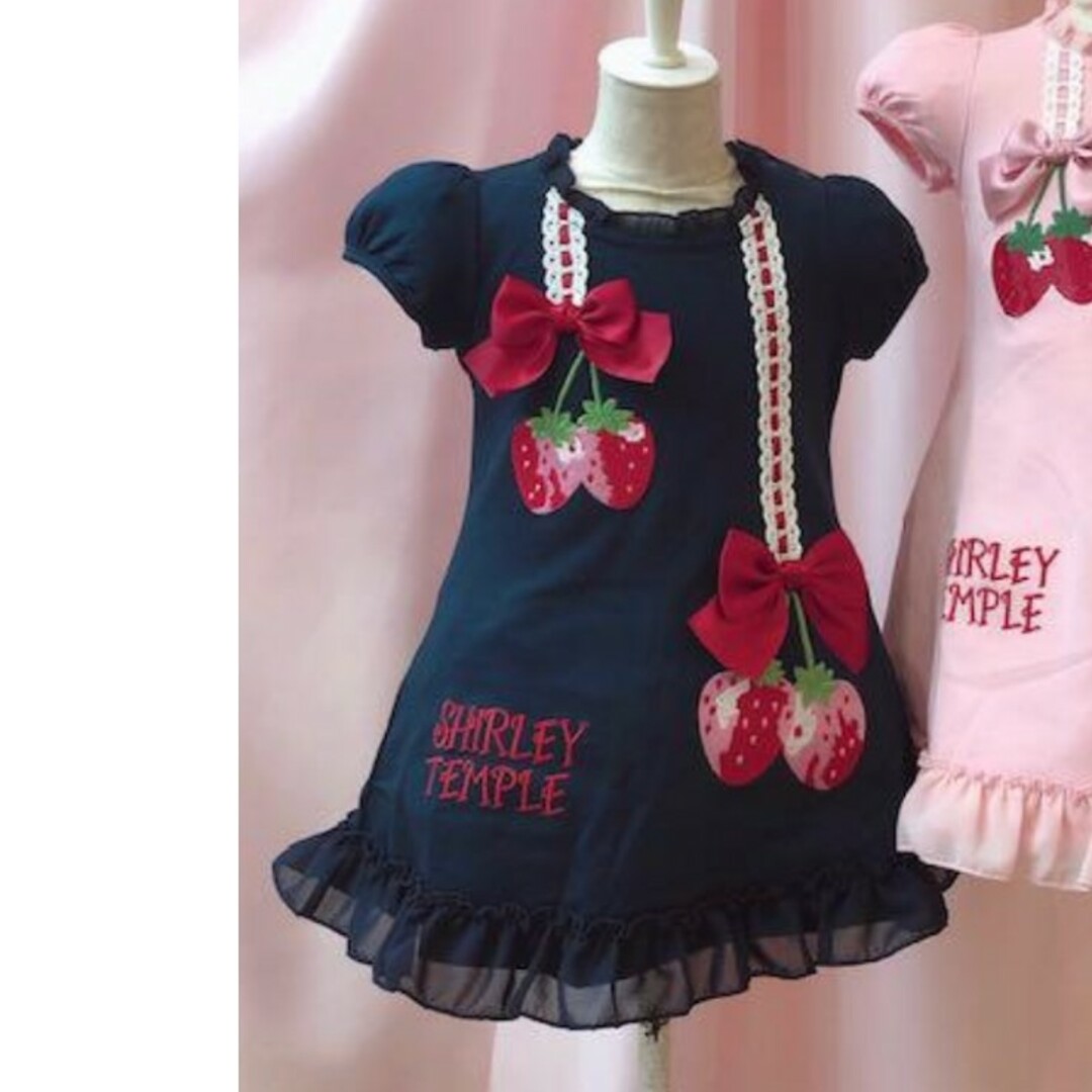 Shirley Temple(シャーリーテンプル)のシャーリーテンプル⭐🍓ワンピース120 キッズ/ベビー/マタニティのキッズ服女の子用(90cm~)(ワンピース)の商品写真