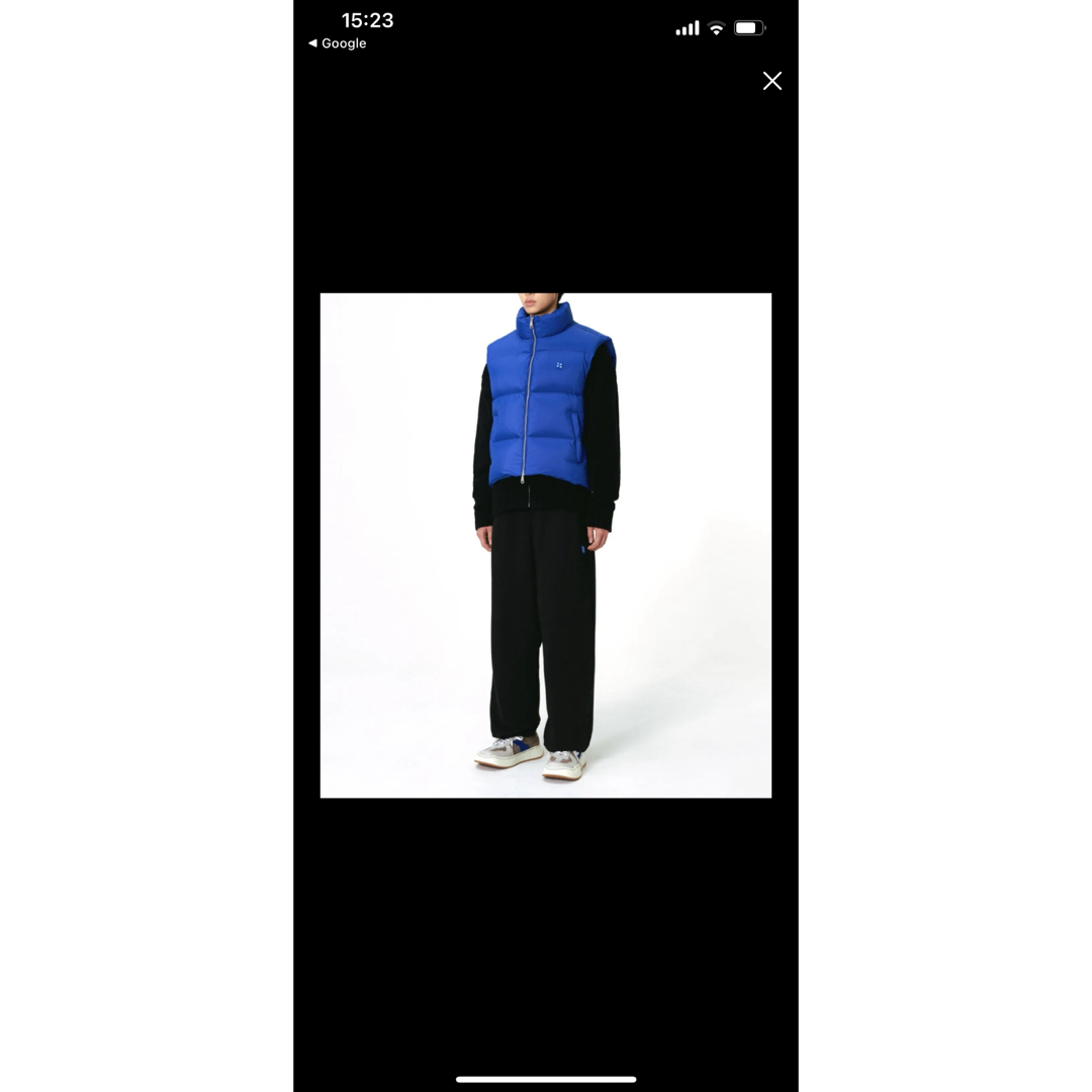 【アーダーエラー】ダウンベスト　ブルー メンズのジャケット/アウター(ダウンベスト)の商品写真