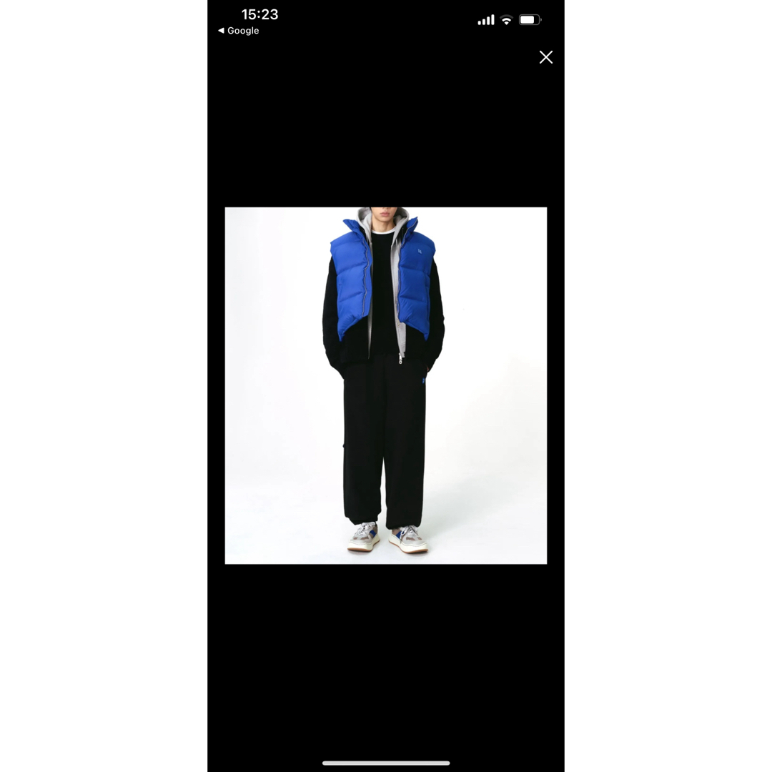 【アーダーエラー】ダウンベスト　ブルー メンズのジャケット/アウター(ダウンベスト)の商品写真