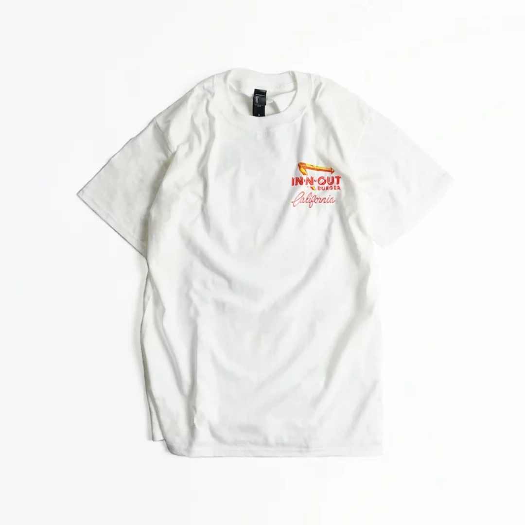 インアンドアウトバーガー 半袖 Tシャツ　ミレニアム ホワイト Mサイズ メンズのトップス(Tシャツ/カットソー(半袖/袖なし))の商品写真