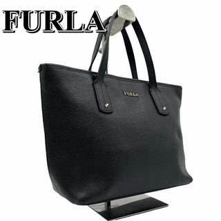 Furla - フルラ　FURLA　レザー　ブラック　A4　トート　ハンド　バッグ　1290