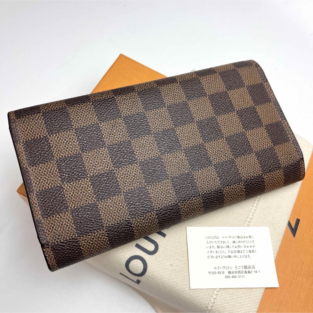 LOUIS VUITTON(ルイヴィトン)の鑑定済 ルイヴィトン ダミエ 6枚カード 3つ折長財布 レディースのファッション小物(財布)の商品写真