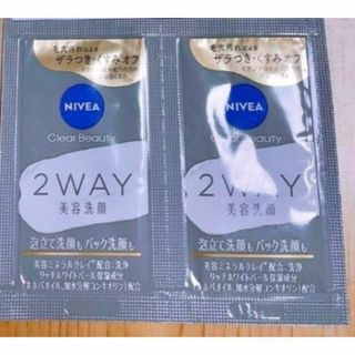 ニベア - NIVEA ニベア クリアビューティー2WAY美容洗顔2g　2包